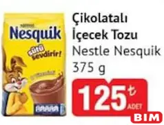 NESTLE NESQUİK ÇİKOLATALI İÇECEK TOZU 375 G